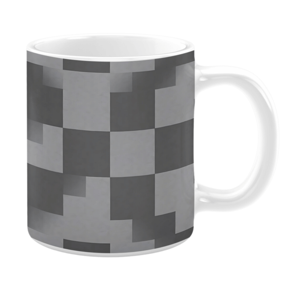 Grey on Grey Pixel 11oz Mug