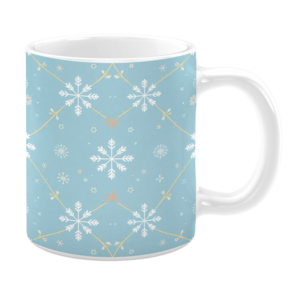 Snowflakes and Gold 11oz Mug