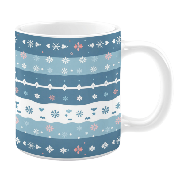 Blue Arctic Quilt Pattern 11oz Mug