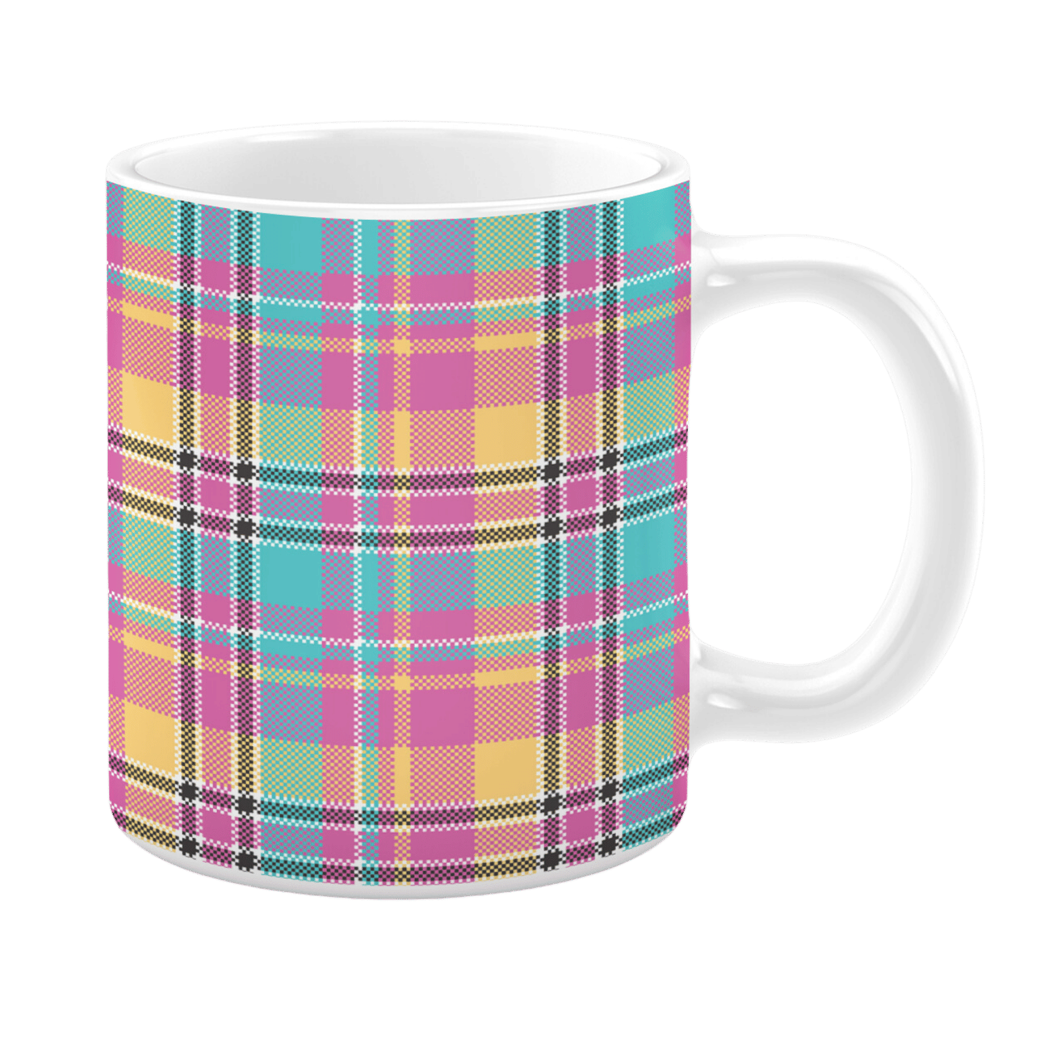 Rainbow Plaid 11oz Mug
