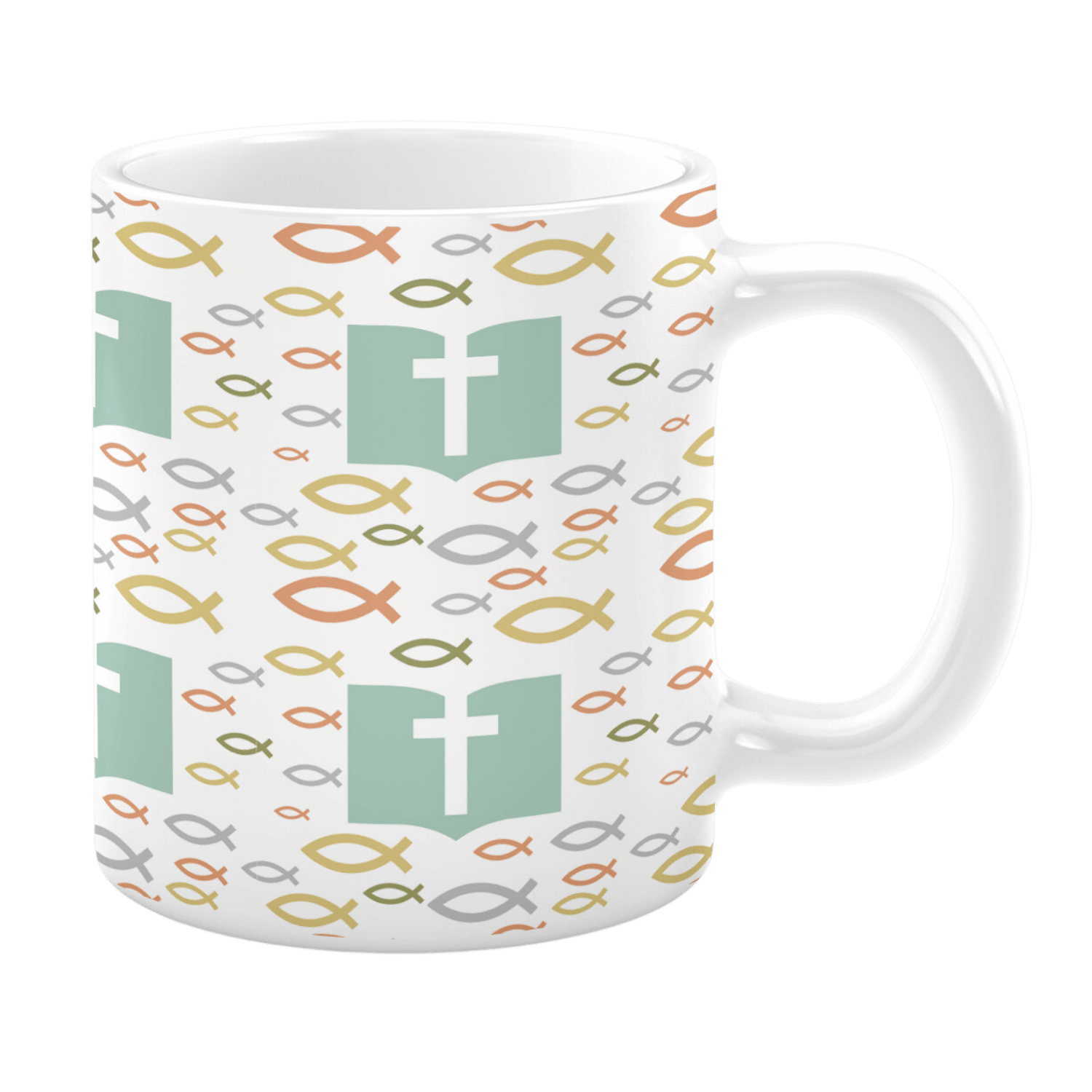 Crosses and Fish 11oz Mug