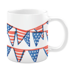 Watercolor Bunting 11oz Mug