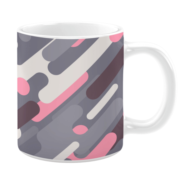 Pink and Grey Digital Camo 11oz Mug