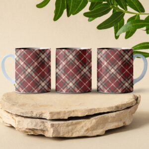 royal crimson quilted coffee mug design