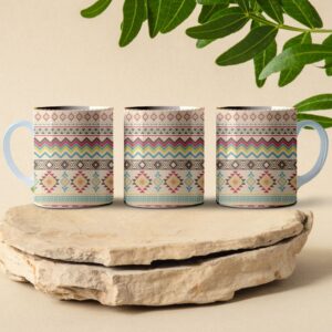 mayan pattern coffee mug design
