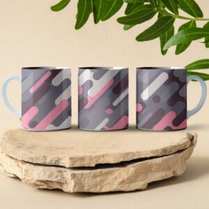pink urban digital camo coffee mug design