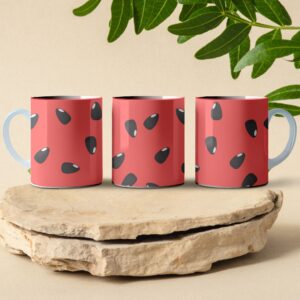 watermelon seed full wrap red coffee mug design