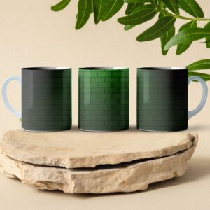 brick wall coffee mug design