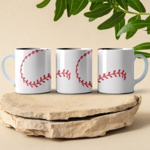 baseball grip wrap coffee mug design
