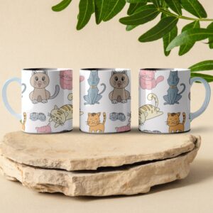 all types of cats coffee mug design