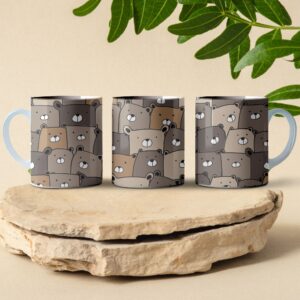 hamster pattern full wrap coffee mug design