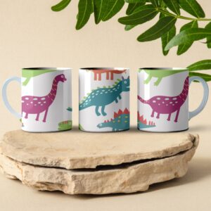 dino pattern mug