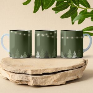 everest green and lights coffee mug design