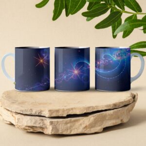 spiral universe coffee mug design