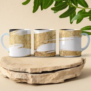 gold patch coffee mug design
