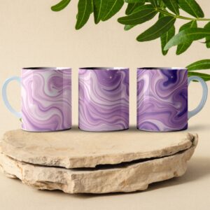 galaxy purple swirl coffee mug design