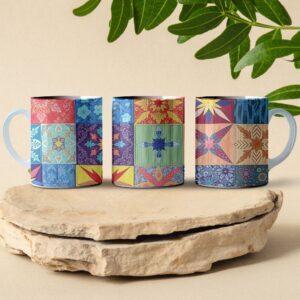Alternative view of Starlight Patchwork 11oz Mug