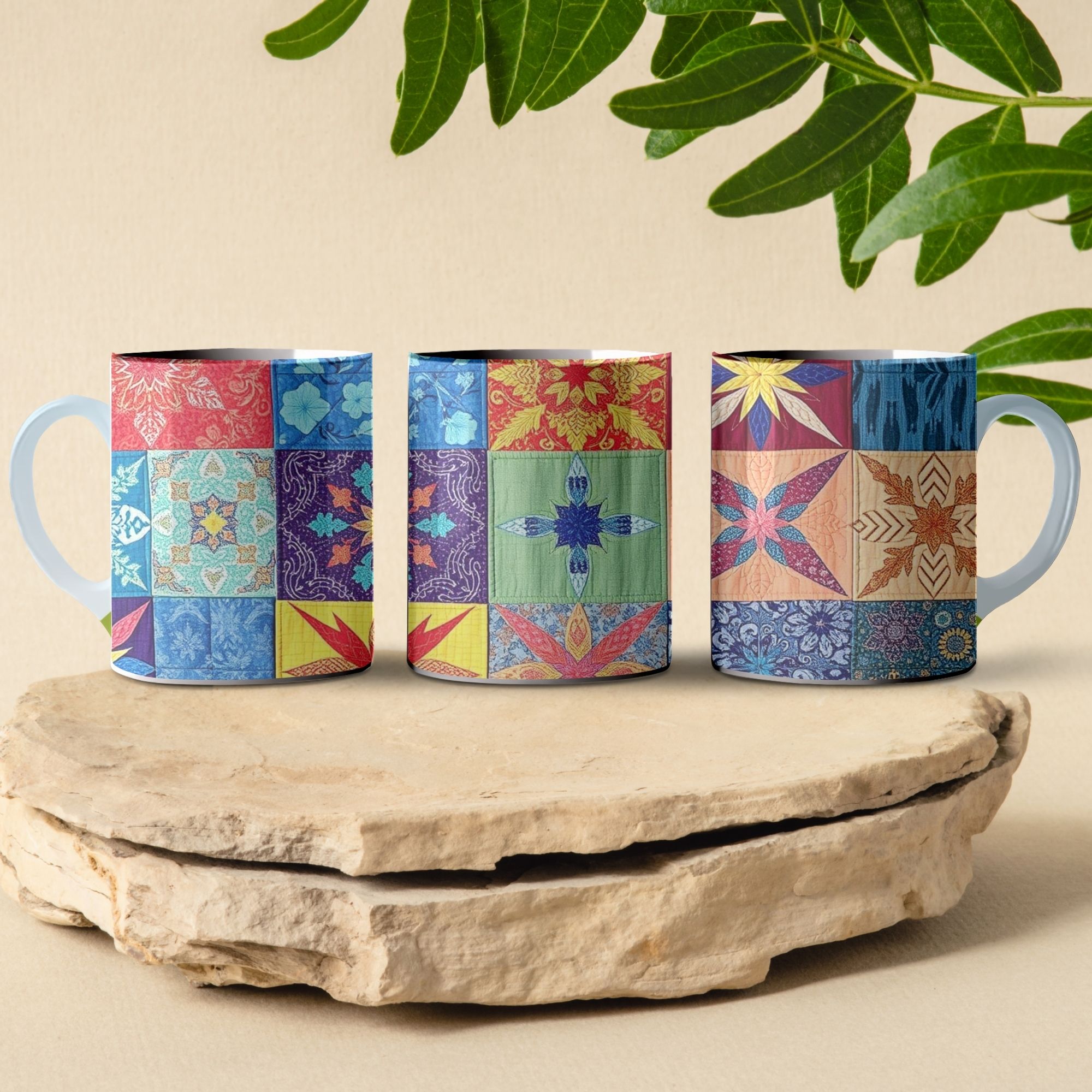Starlight Patchwork 11oz Mug - Image 2