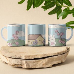 bunny rabbit coffee mug design