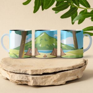 camping outdoor coffee mug design