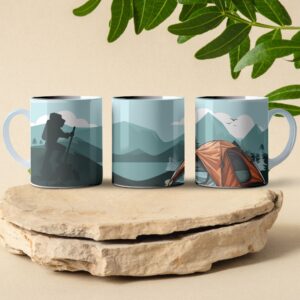 hd camping coffee mug design