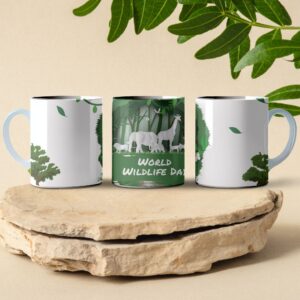 world wild life day coffee mug design