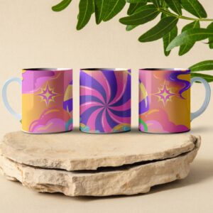 candy mushroom coffee mug design