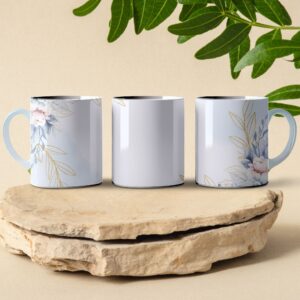 whisping flower bed mug