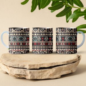 southwest pattern patchwork coffee mug design