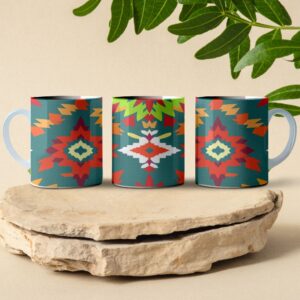 patchwork coffee mug design