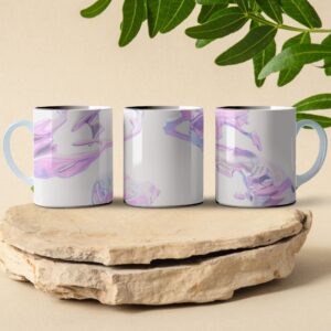 pink whisp coffee mug design
