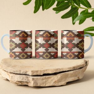 desert patchwork coffee mug design