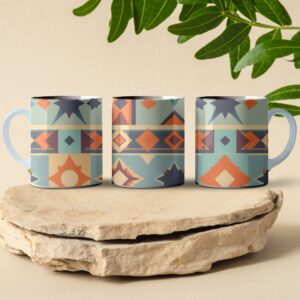 patchwork coffee mug design
