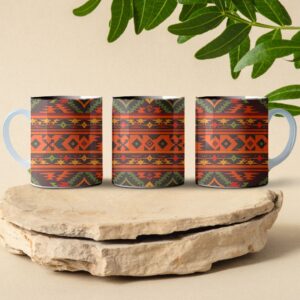 native american themed coffee mug design