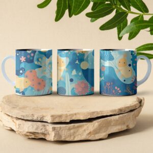 aquatic oceanic coffee mug design