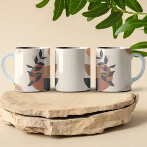 floral pattern coffee mug design