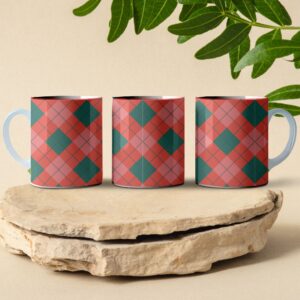 christmas wrapping paper pattern coffee mug design