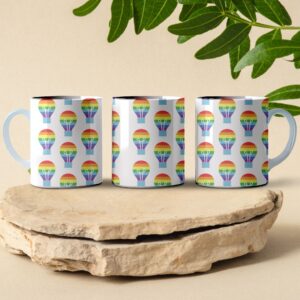 autism light bulb pattern coffee mug design