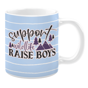 support wildlife raise boys mug